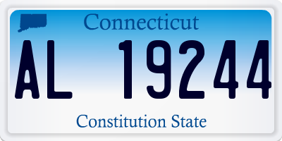 CT license plate AL19244
