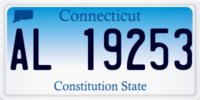 CT license plate AL19253