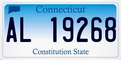 CT license plate AL19268
