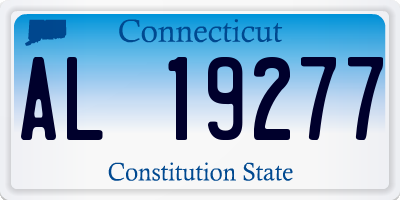 CT license plate AL19277