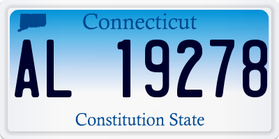 CT license plate AL19278