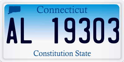 CT license plate AL19303