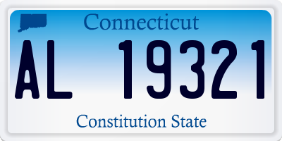 CT license plate AL19321