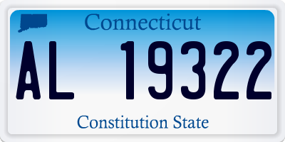 CT license plate AL19322