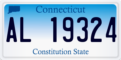 CT license plate AL19324