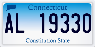 CT license plate AL19330