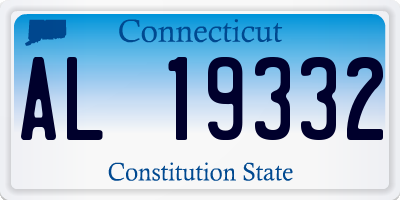 CT license plate AL19332