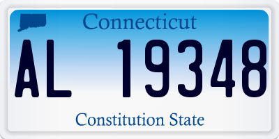 CT license plate AL19348