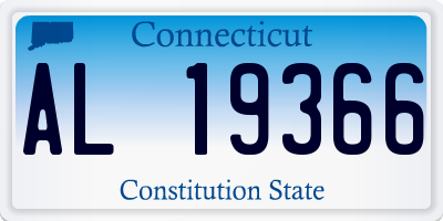 CT license plate AL19366