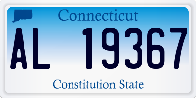 CT license plate AL19367