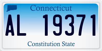 CT license plate AL19371