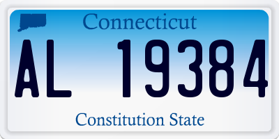 CT license plate AL19384