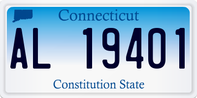 CT license plate AL19401