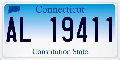 CT license plate AL19411