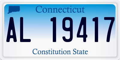 CT license plate AL19417