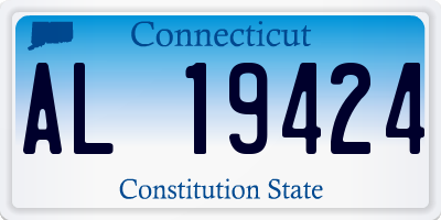 CT license plate AL19424