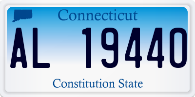 CT license plate AL19440