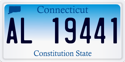 CT license plate AL19441