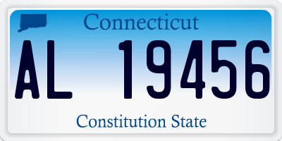 CT license plate AL19456