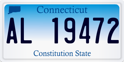 CT license plate AL19472