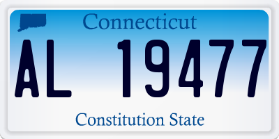 CT license plate AL19477