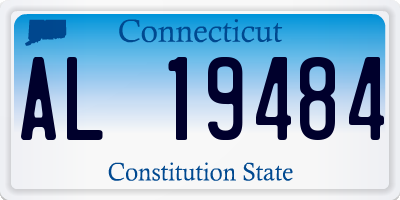 CT license plate AL19484