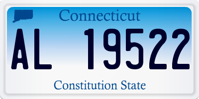 CT license plate AL19522