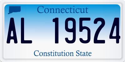 CT license plate AL19524