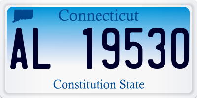 CT license plate AL19530