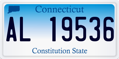 CT license plate AL19536