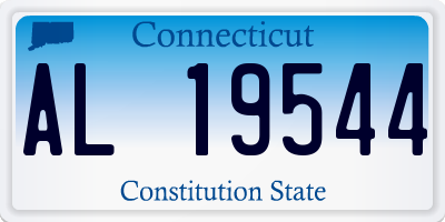 CT license plate AL19544