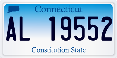 CT license plate AL19552