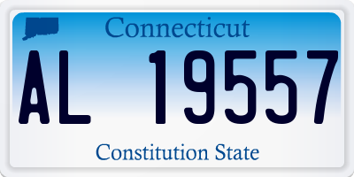 CT license plate AL19557