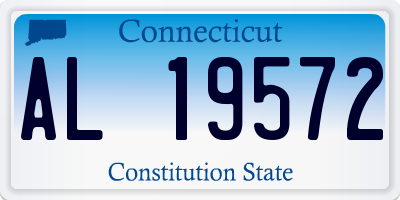 CT license plate AL19572