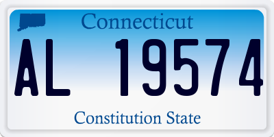 CT license plate AL19574