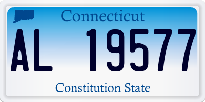 CT license plate AL19577