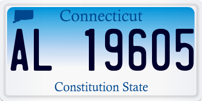 CT license plate AL19605