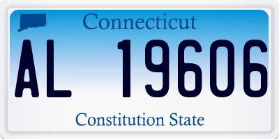 CT license plate AL19606
