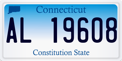 CT license plate AL19608