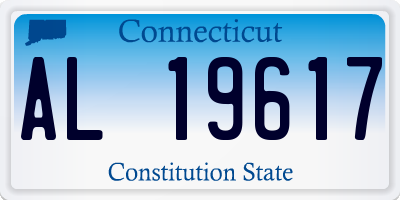 CT license plate AL19617