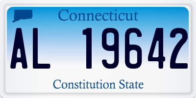 CT license plate AL19642