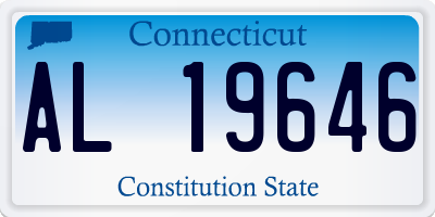 CT license plate AL19646