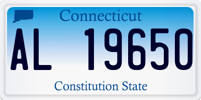 CT license plate AL19650