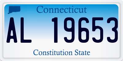 CT license plate AL19653