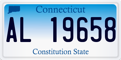CT license plate AL19658