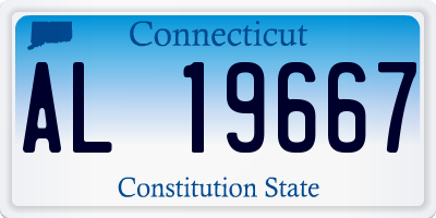 CT license plate AL19667