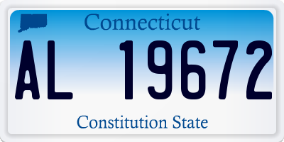 CT license plate AL19672