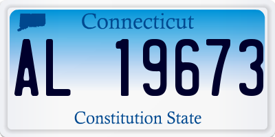 CT license plate AL19673