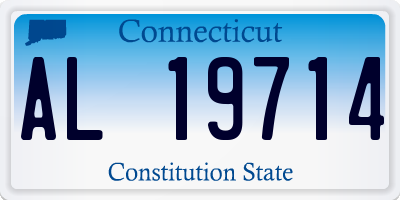 CT license plate AL19714