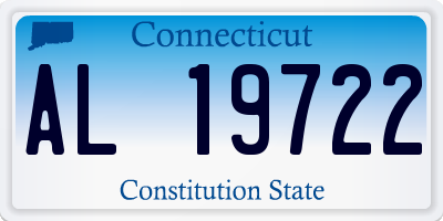 CT license plate AL19722